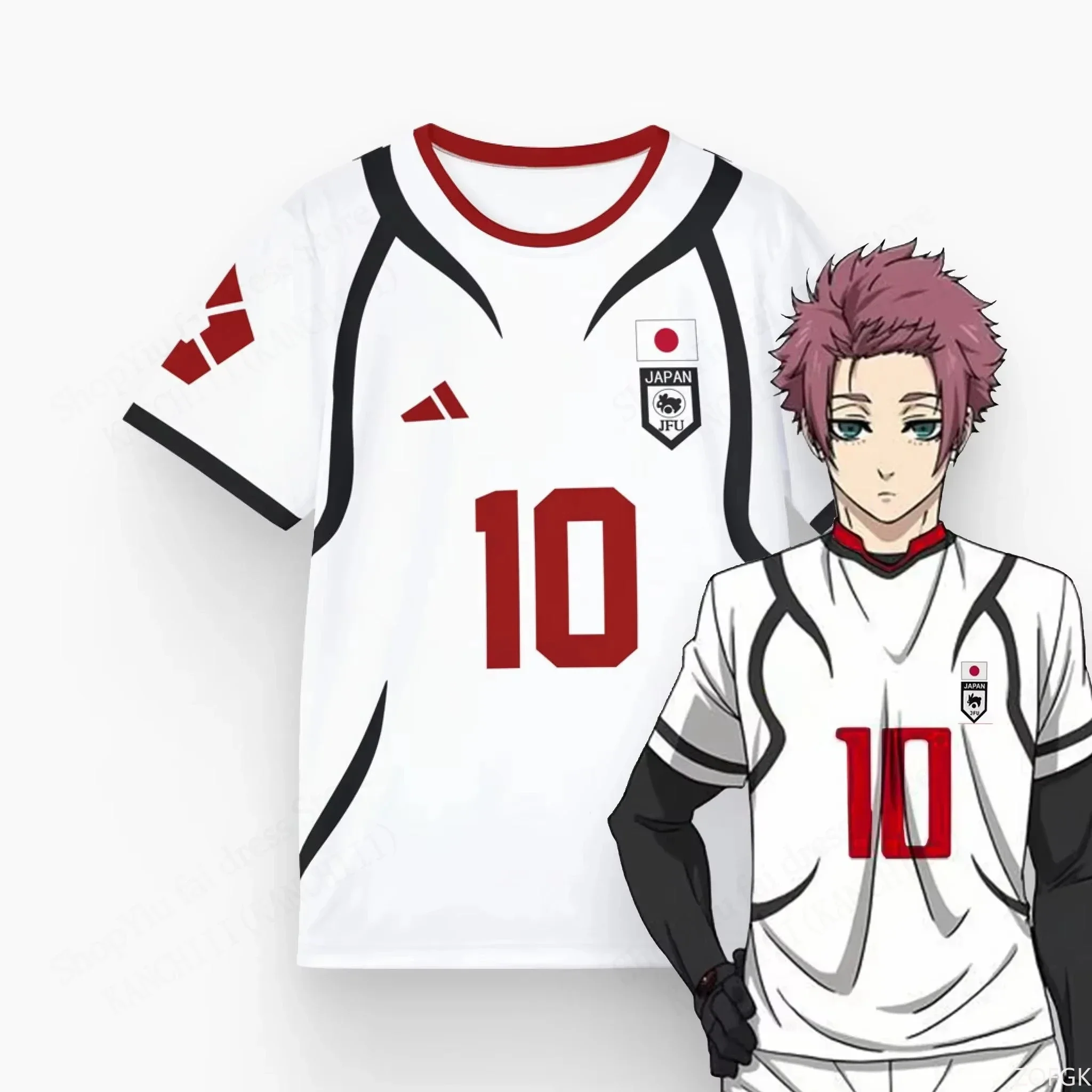 Mens Anime Jersey Blue Lock Sa - Esports Gaming Arm Sleeve ulasan dan harga