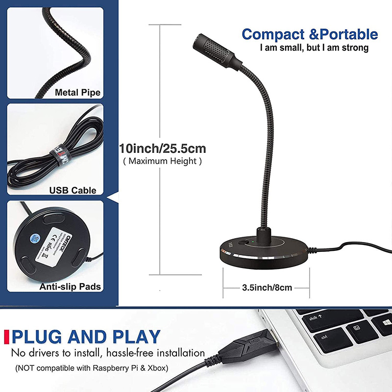 Professional Microphone, Conde - Streaming Mic Condenser ulasan dan harga