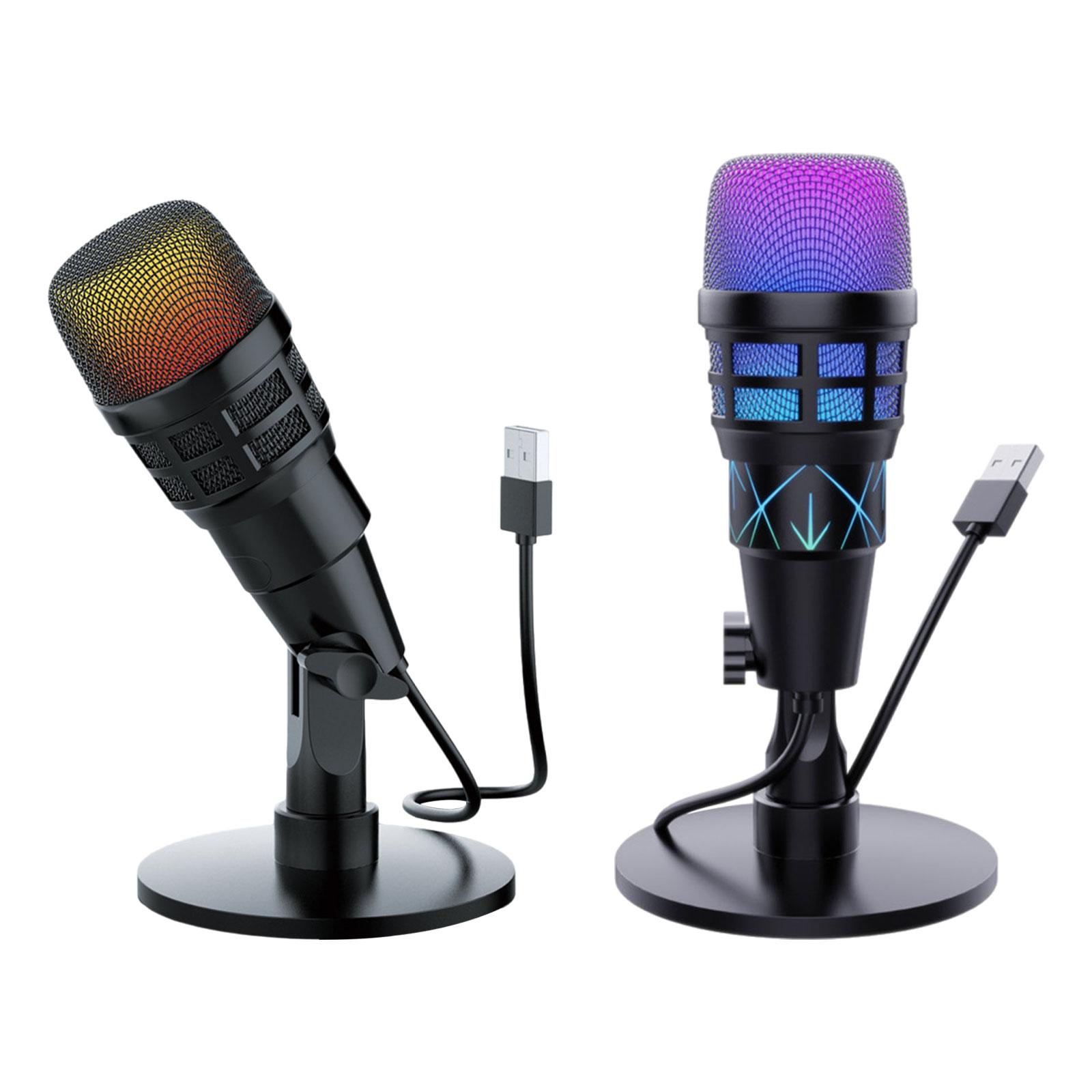 RGB USB Condenser Gaming Micro - Streaming Mic Condenser ulasan dan harga