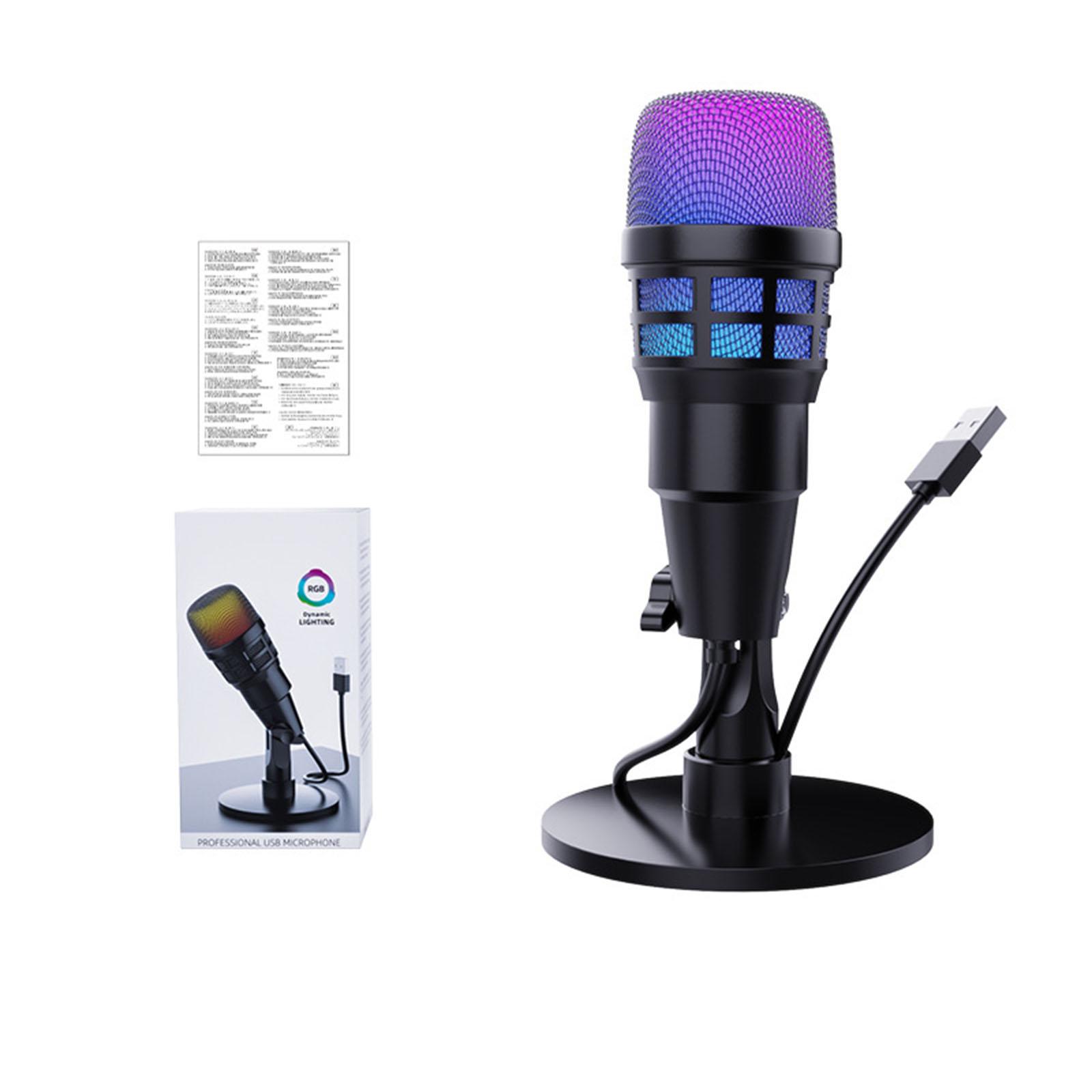 RGB USB Condenser Gaming Micro - Streaming Mic Condenser ulasan dan harga