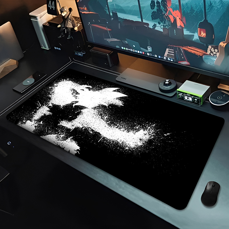 DBZ Black Anime Mouse Pad Drag - Esports Gaming Pad ulasan dan harga