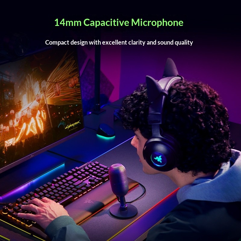 Razer Seiren V3 Mini USB Conde - Streaming Mic Condenser ulasan dan harga