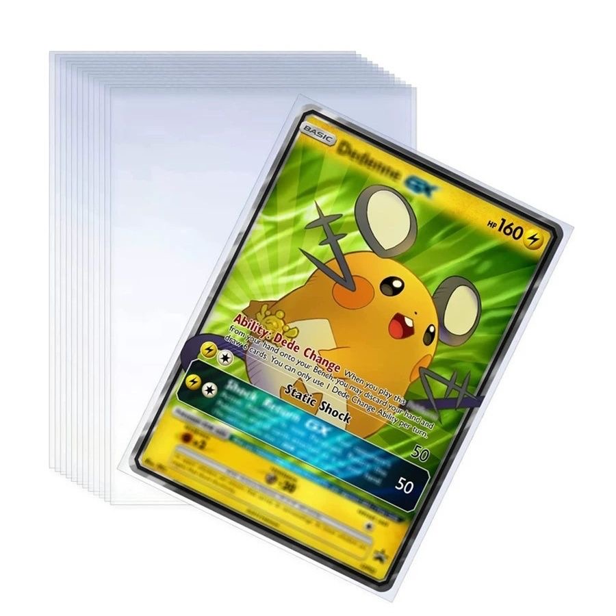 100Pcs Games Card Sleeves Tran - Esports Gaming Arm Sleeve ulasan dan harga