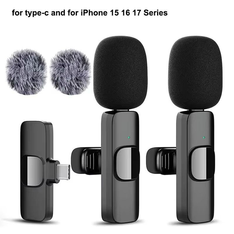 Wireless Lavalier Microphone f - Streaming Mic Condenser ulasan dan harga