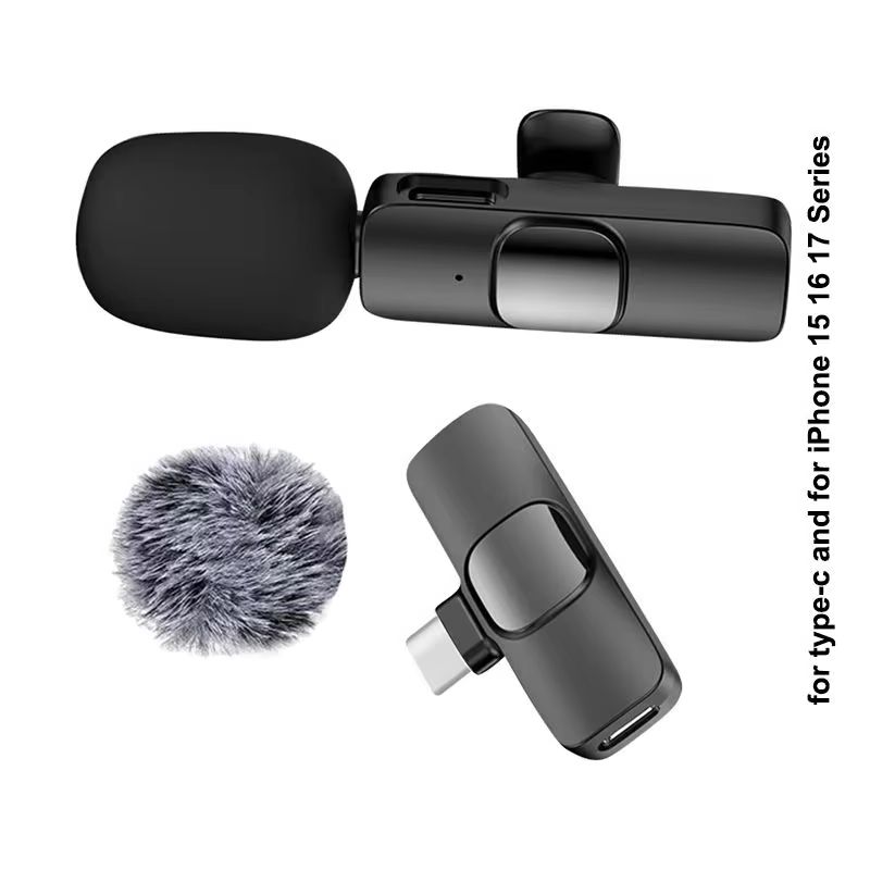 Wireless Lavalier Microphone f - Streaming Mic Condenser ulasan dan harga