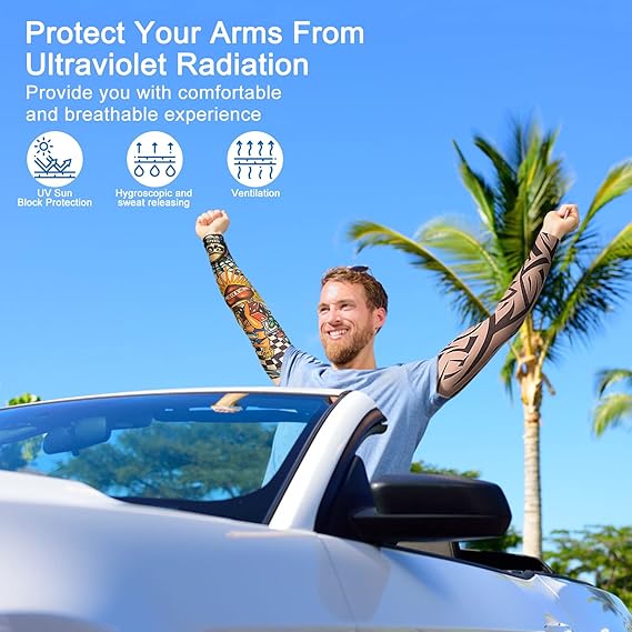 8PCS Fake Temporary Full Arm T - Esports Gaming Arm Sleeve ulasan dan harga