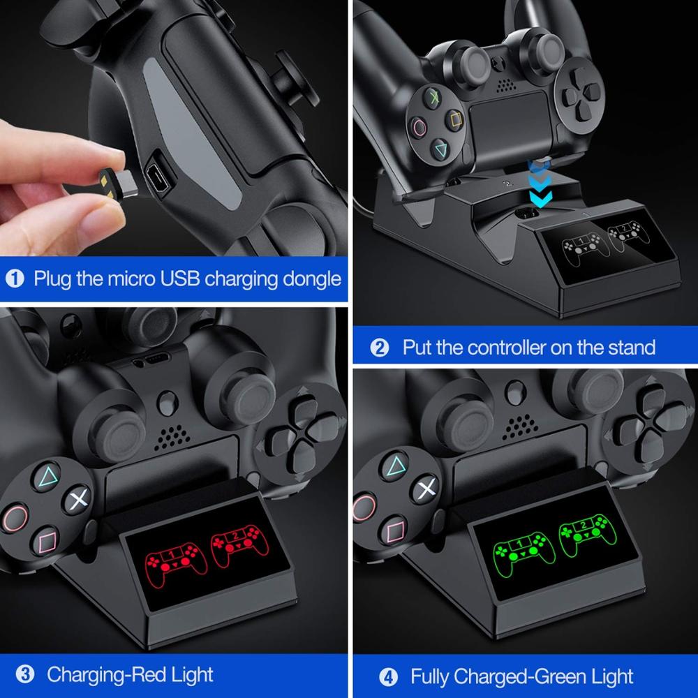 PS4 Controller Charger Chargin - Esports Gaming Station ulasan dan harga