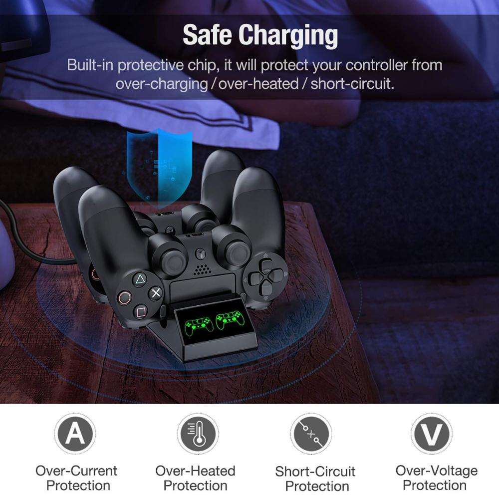 PS4 Controller Charger Chargin - Esports Gaming Station ulasan dan harga