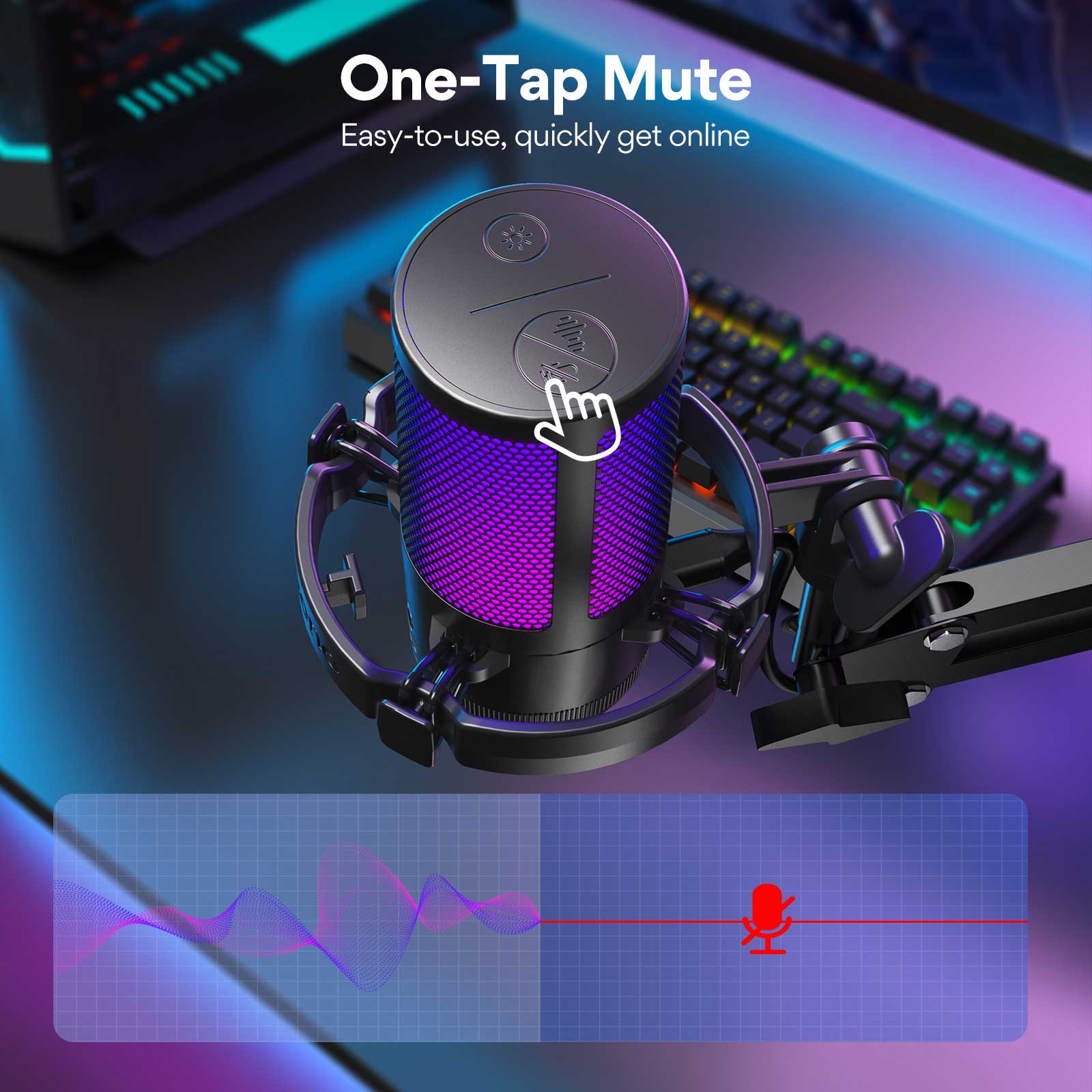 MAONO DGM20S Gaming USB Microp - Streaming Mic Condenser ulasan dan harga