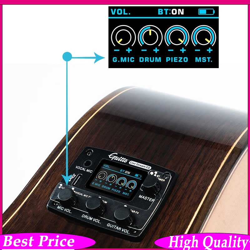 Guitto GGP-05 Acoustic Guitar  - Streaming Mic Condenser ulasan dan harga