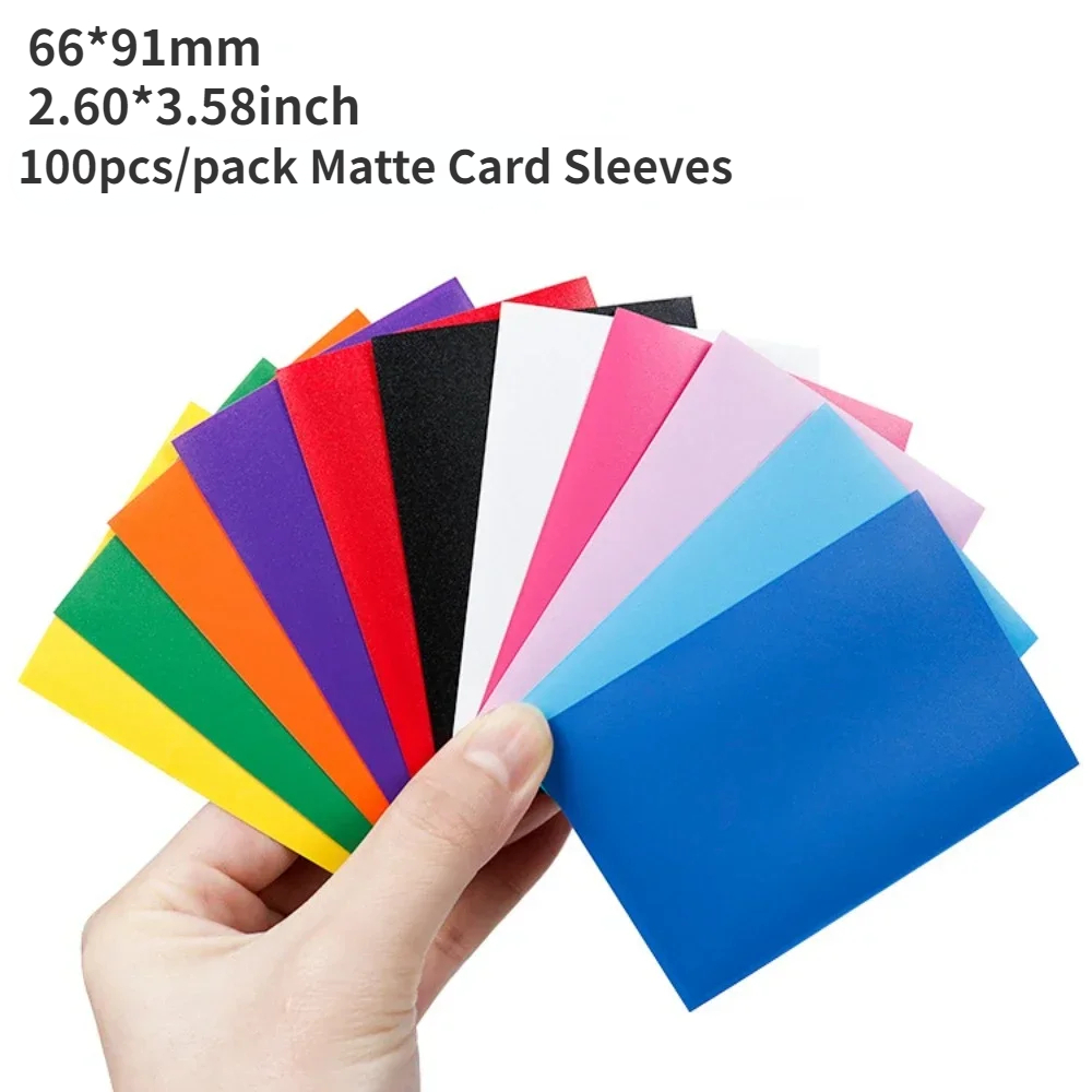 100PCS 66x91mm Matte Card Slee - Esports Gaming Arm Sleeve ulasan dan harga