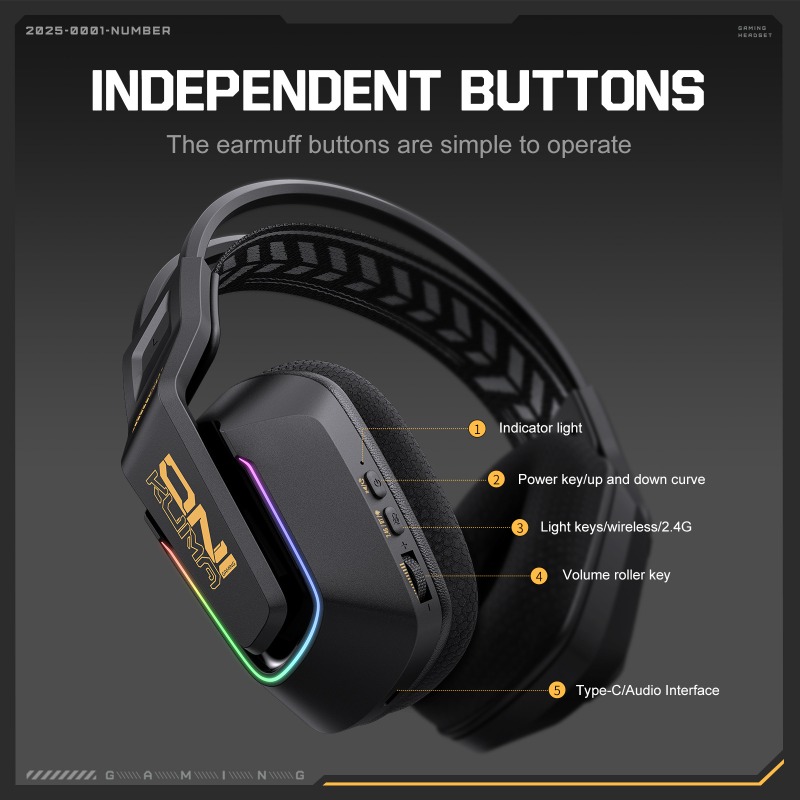 ONIKUMA GT828 Gaming Headset 4 - Esports Gaming Gear ulasan dan harga