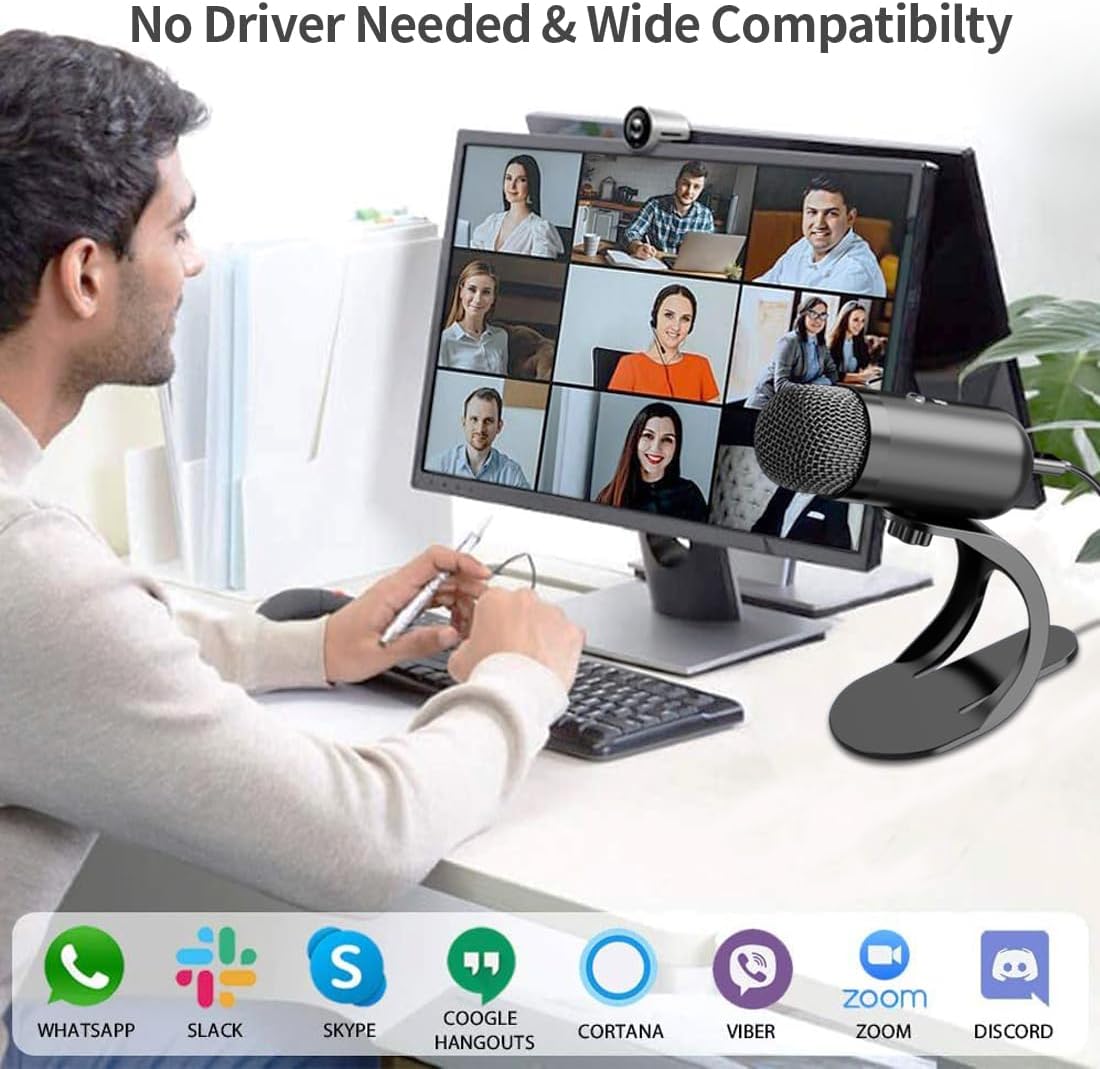 Professional USB Microphone Co - Streaming Mic Condenser ulasan dan harga