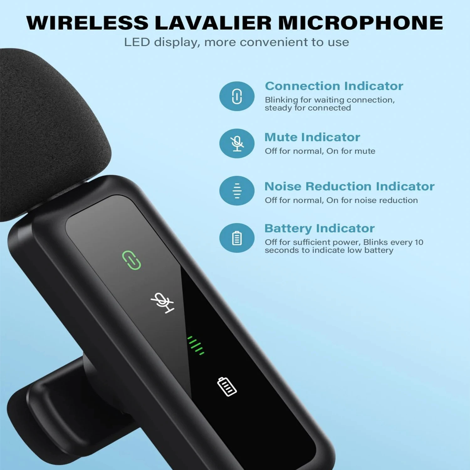 Lavalier Wireless Microphone 8 - Streaming Mic Condenser ulasan dan harga